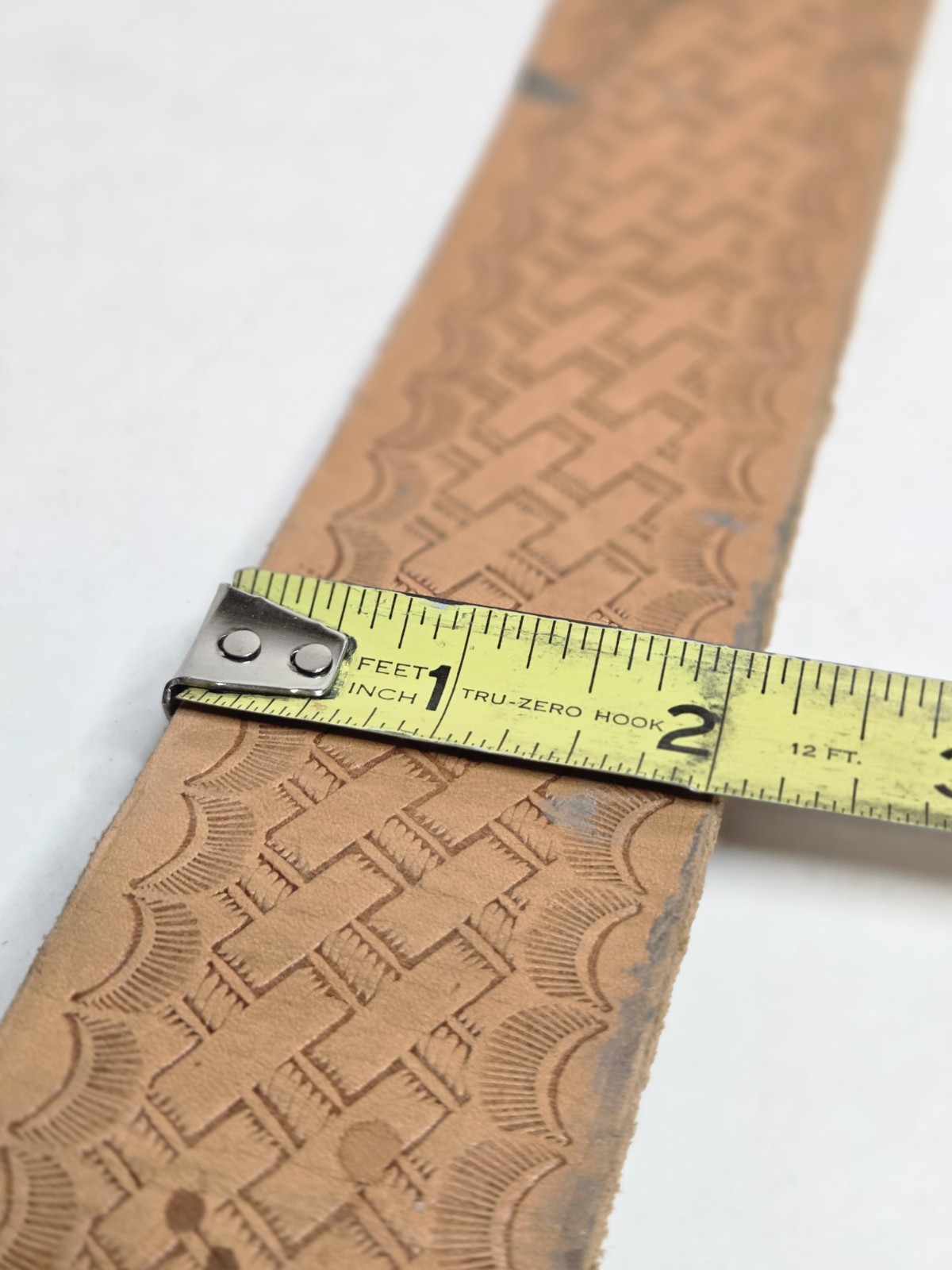 Klein Heavy Duty Utility Leather Work Belt 48×2 Brass Buckle Model 5415