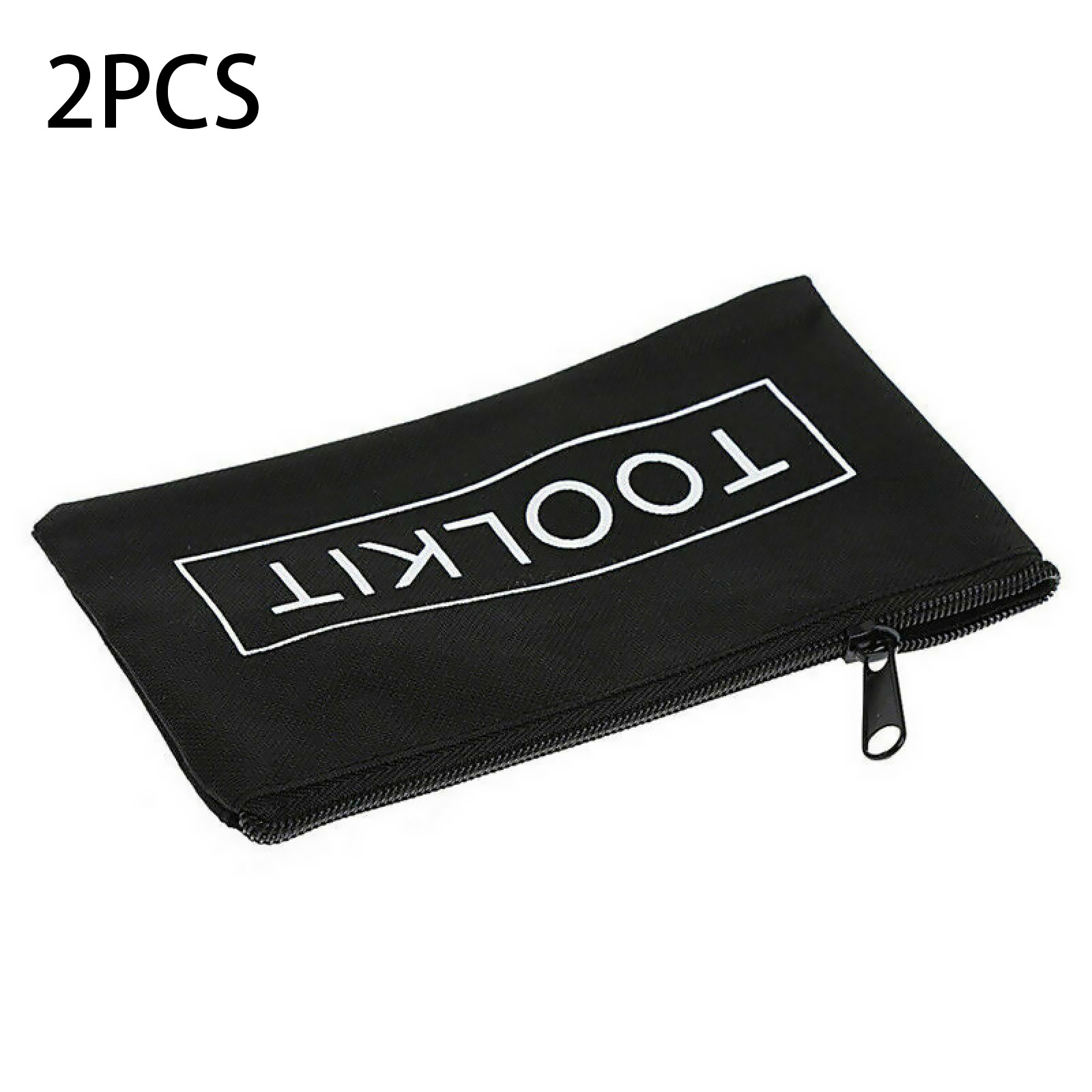 2Pcs 19*11cm Waterproof Oxford Cloth Organizer Pouch Zipper Tool Bag Gadgets M