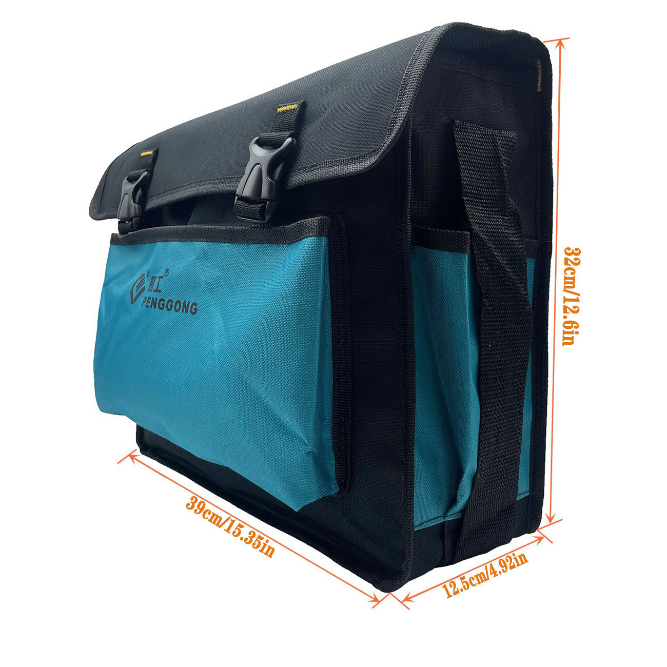 15″ Wide Mouth Heavy Duty Electrician Tool bag Multi Purpose 15.35″x4.92″x12.6″