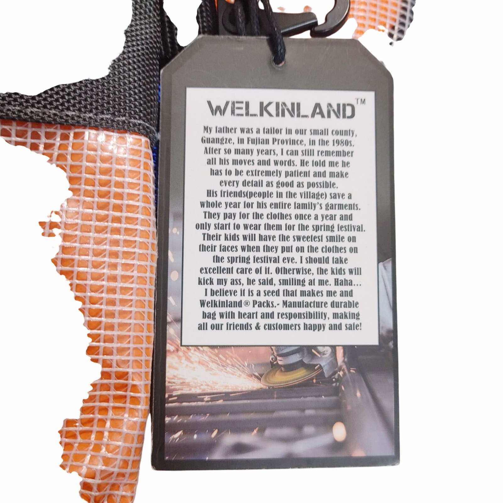 Welkinland Clear Mesh Tool Bags Heavy Duty Blue Orange Black Organize Storage