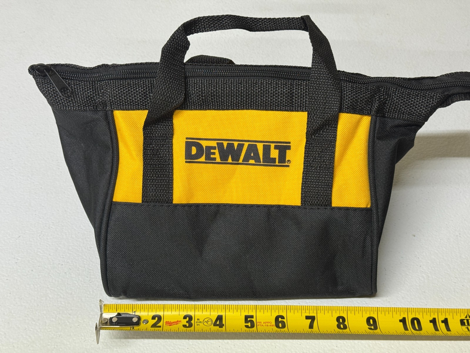 DeWalt 9″ X 9″ X 8″ Small Canvas Tool Bag.