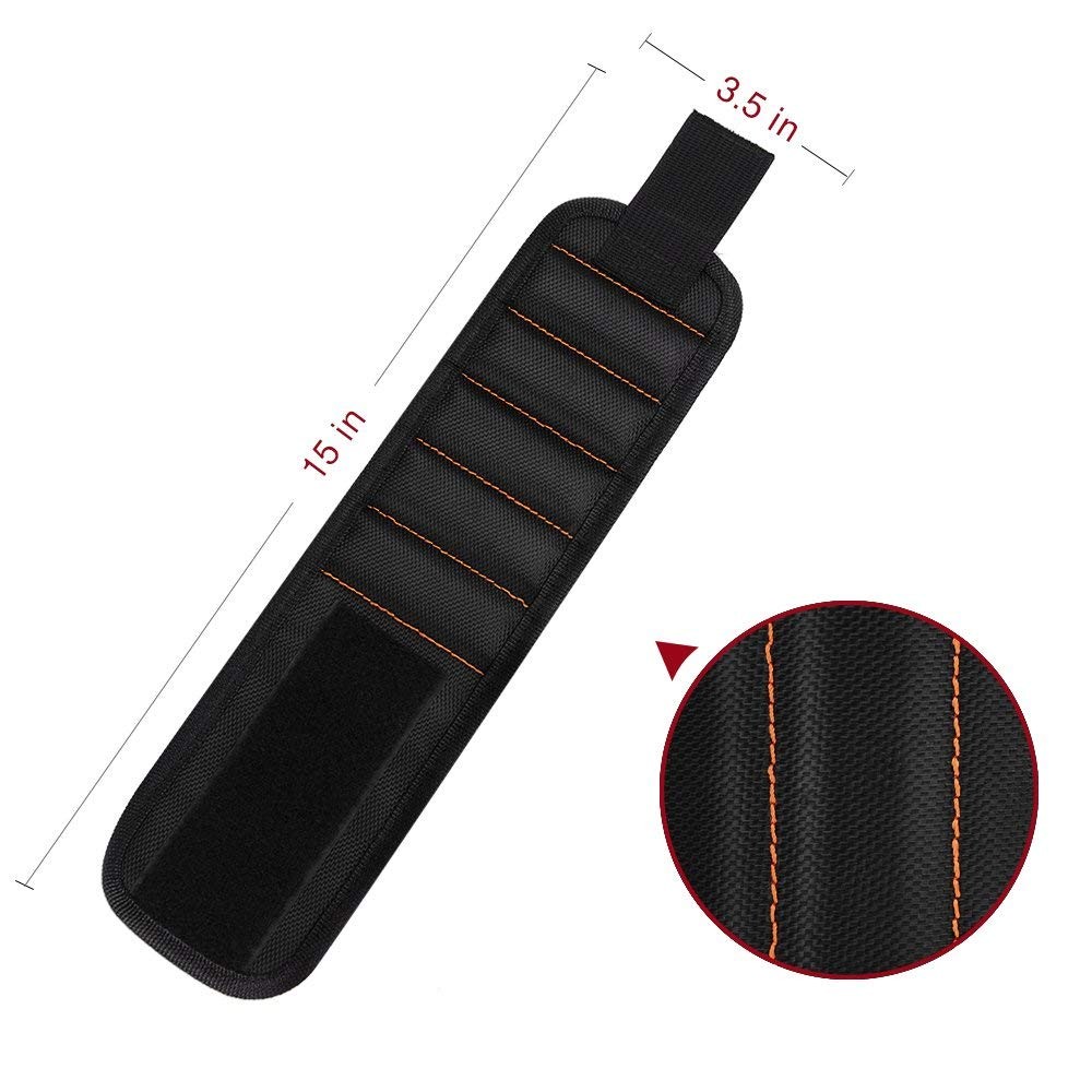 G0010A 2 Pack 15 Magnetic Wristband Holding Screws Nails Drill Bits Gadgets T…