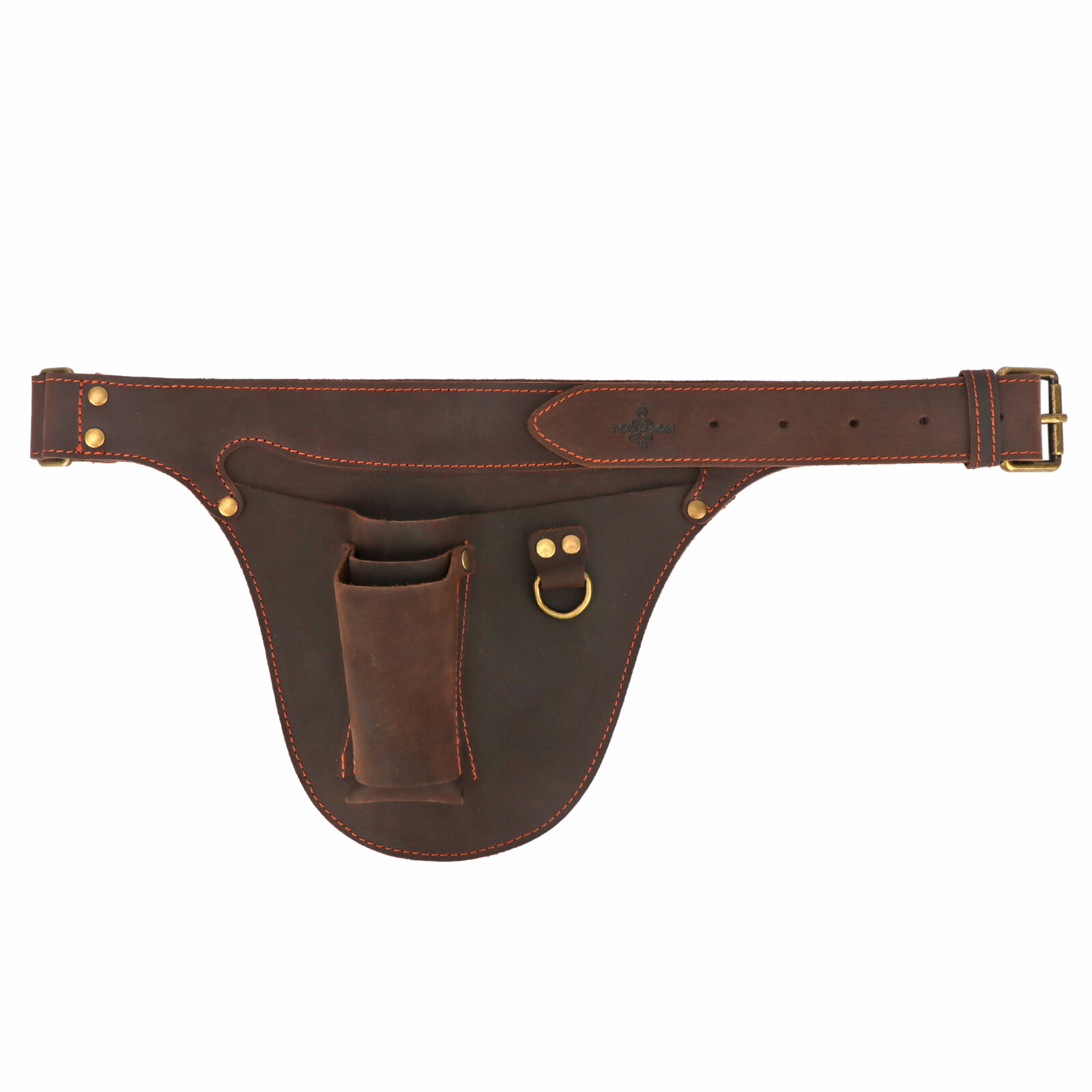 TOURBON Leather Garden Tools Carrier Belt Pouch Holster Workshop Florists Farmer