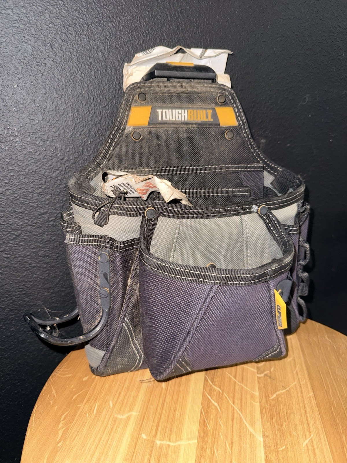 Toughbuilt ClipTech Carpenter Tool Pouch Framer Made In USA Pockets Work Black