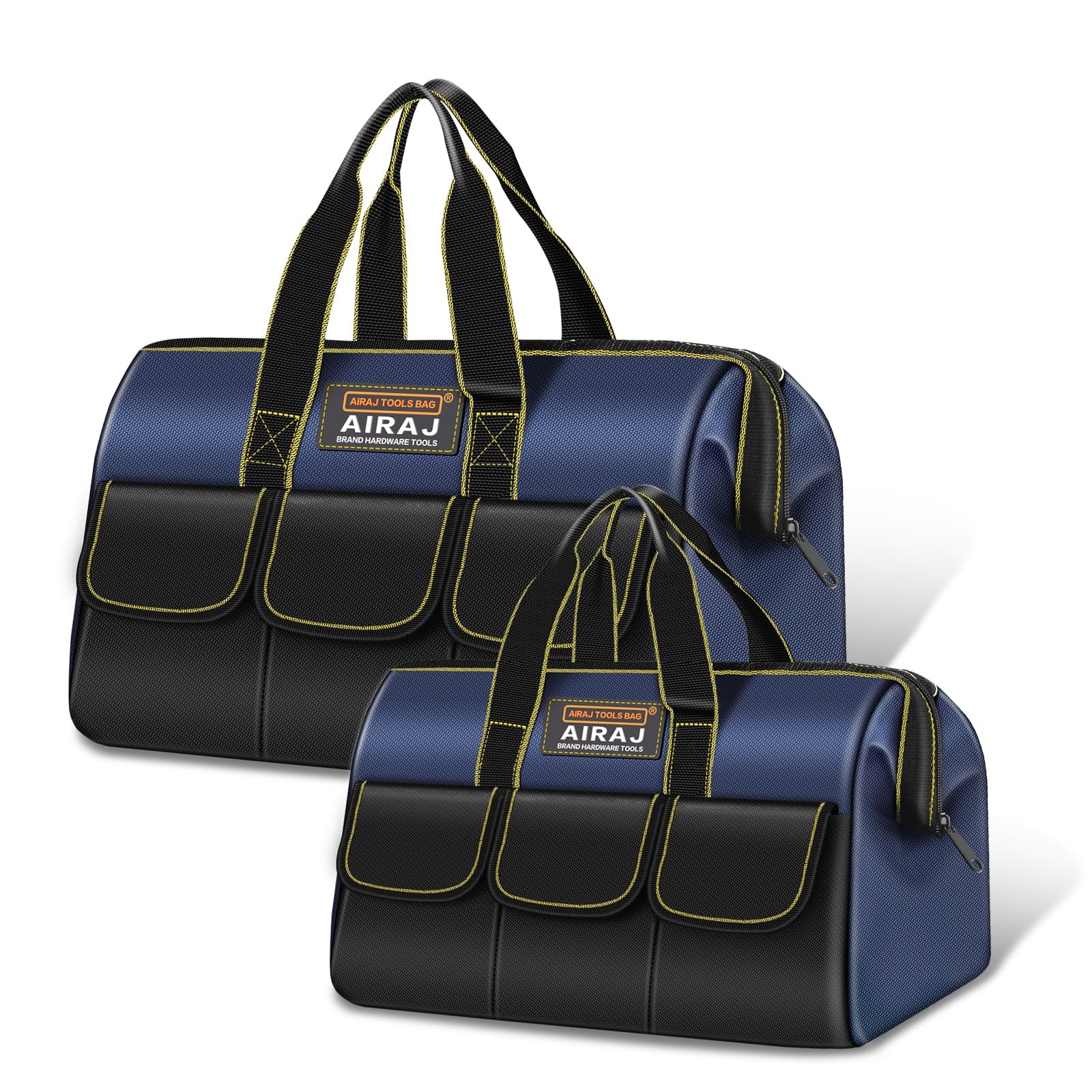 2Pack 18 In & 14 In Portable Wide Mouth Heavy Duty Utility Tool Storage Bags