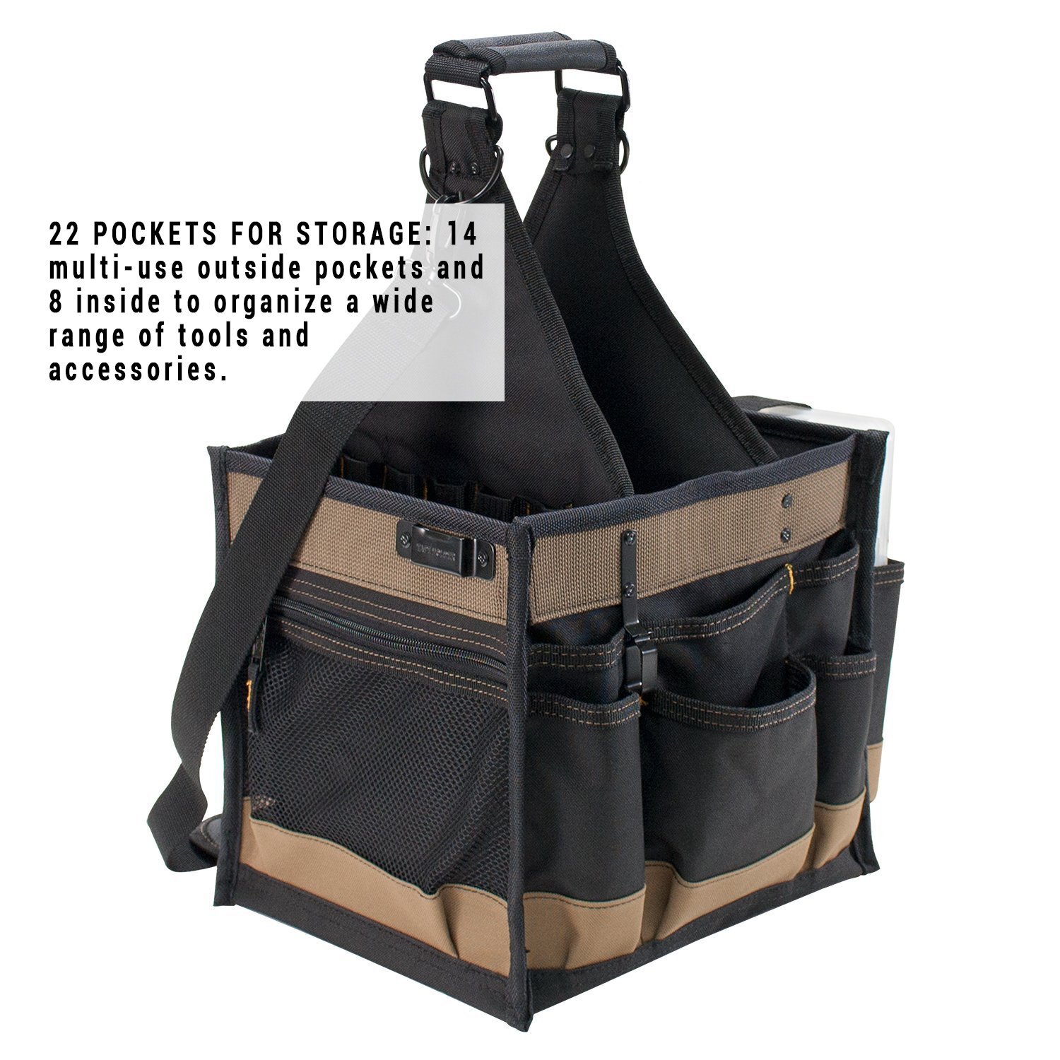 CLC 1528 Large Electrical and Maintenance Tool Carrier Black