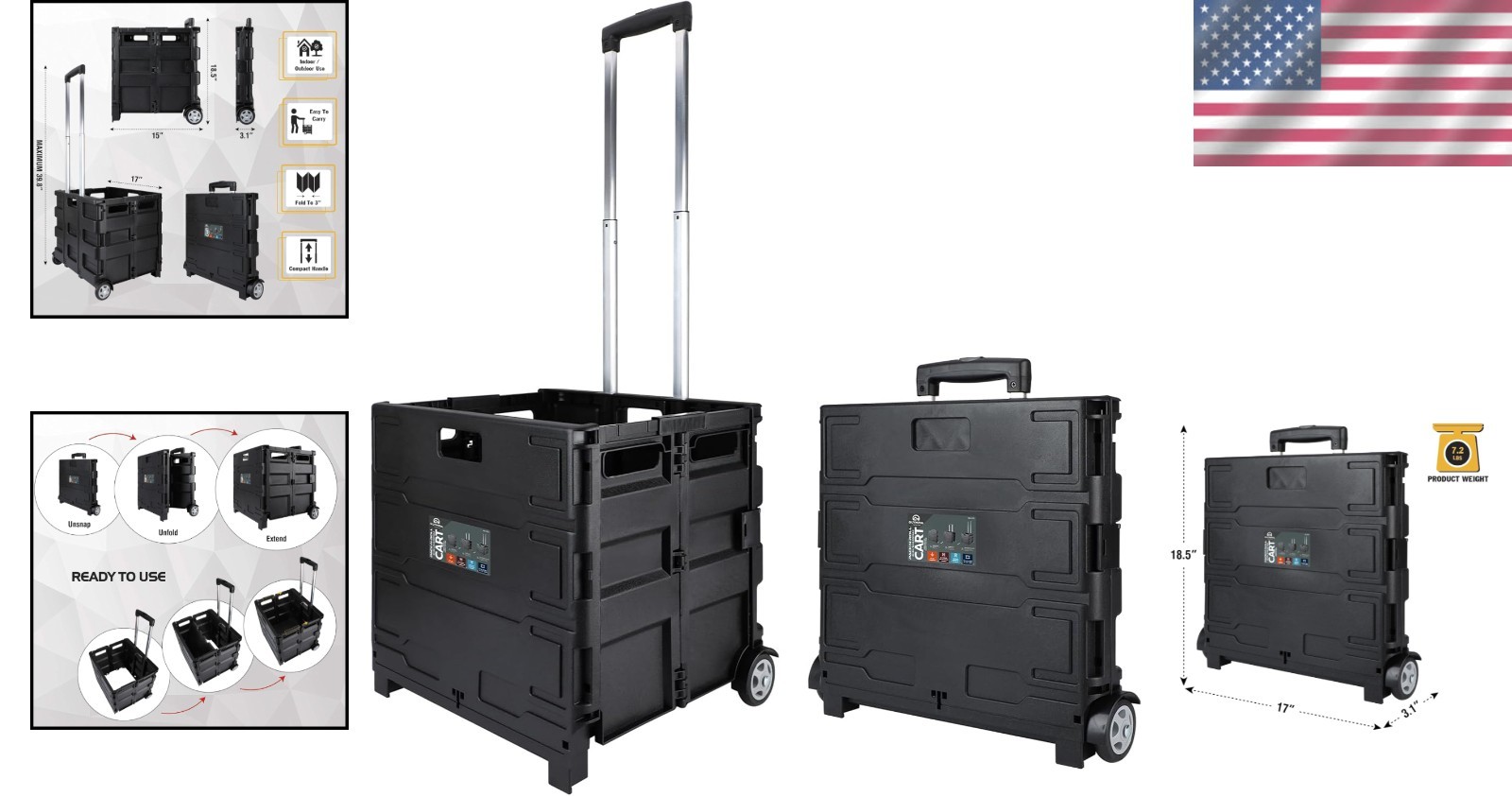 Robust 85-010 Pack-N-Roll Portable Tool Carrier – Ideal for Indoor & Outdoor Use