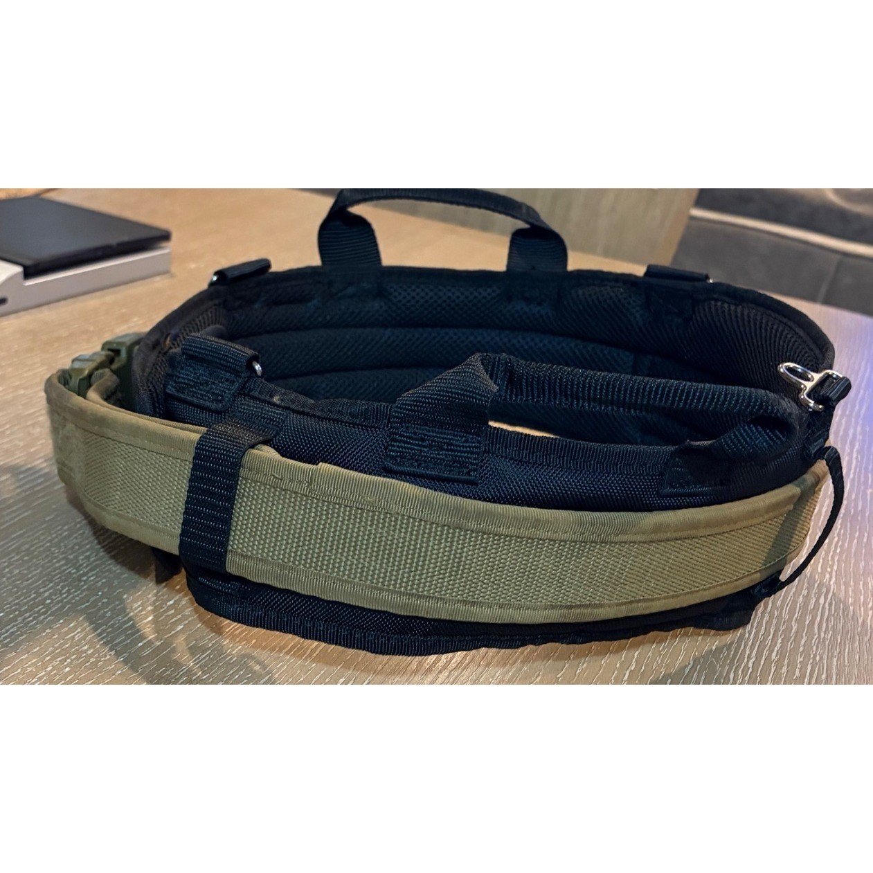 Klein Tools Padded Utility Duty Belt 35W-39W Large Tan Black Tactical Work Belt