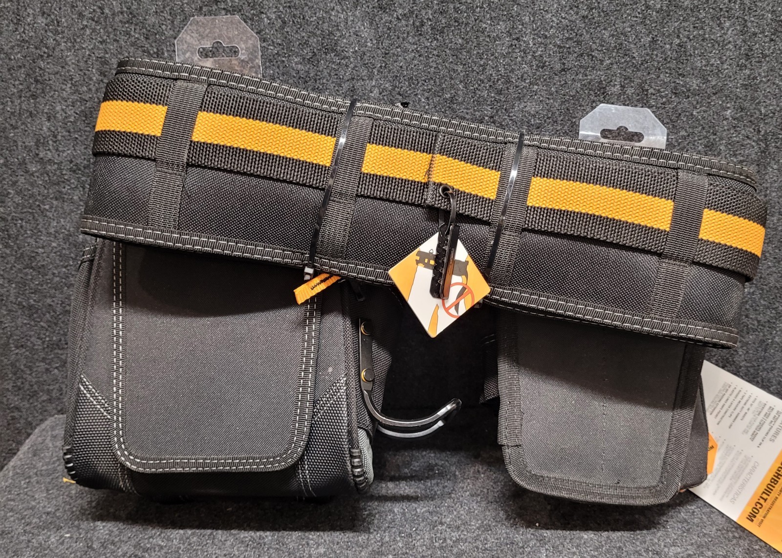 TOUGHBUILT ClipTech 3pc Tool Belt Set TB-CT-111-CP + Fastener Bags + Holders