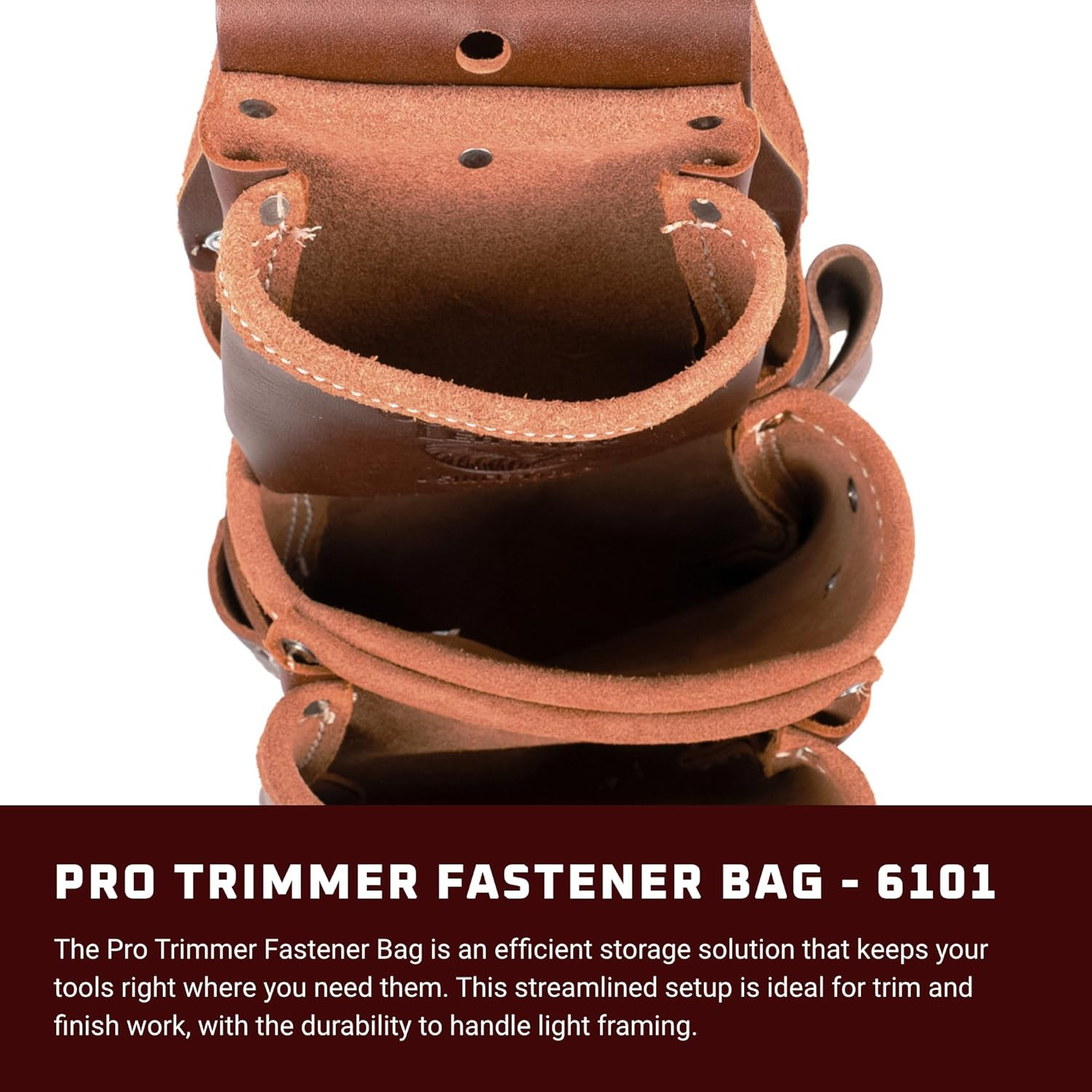 Pro Trimmer Fastener Bag – 8 Pockets & Tool Holders – Made in USA