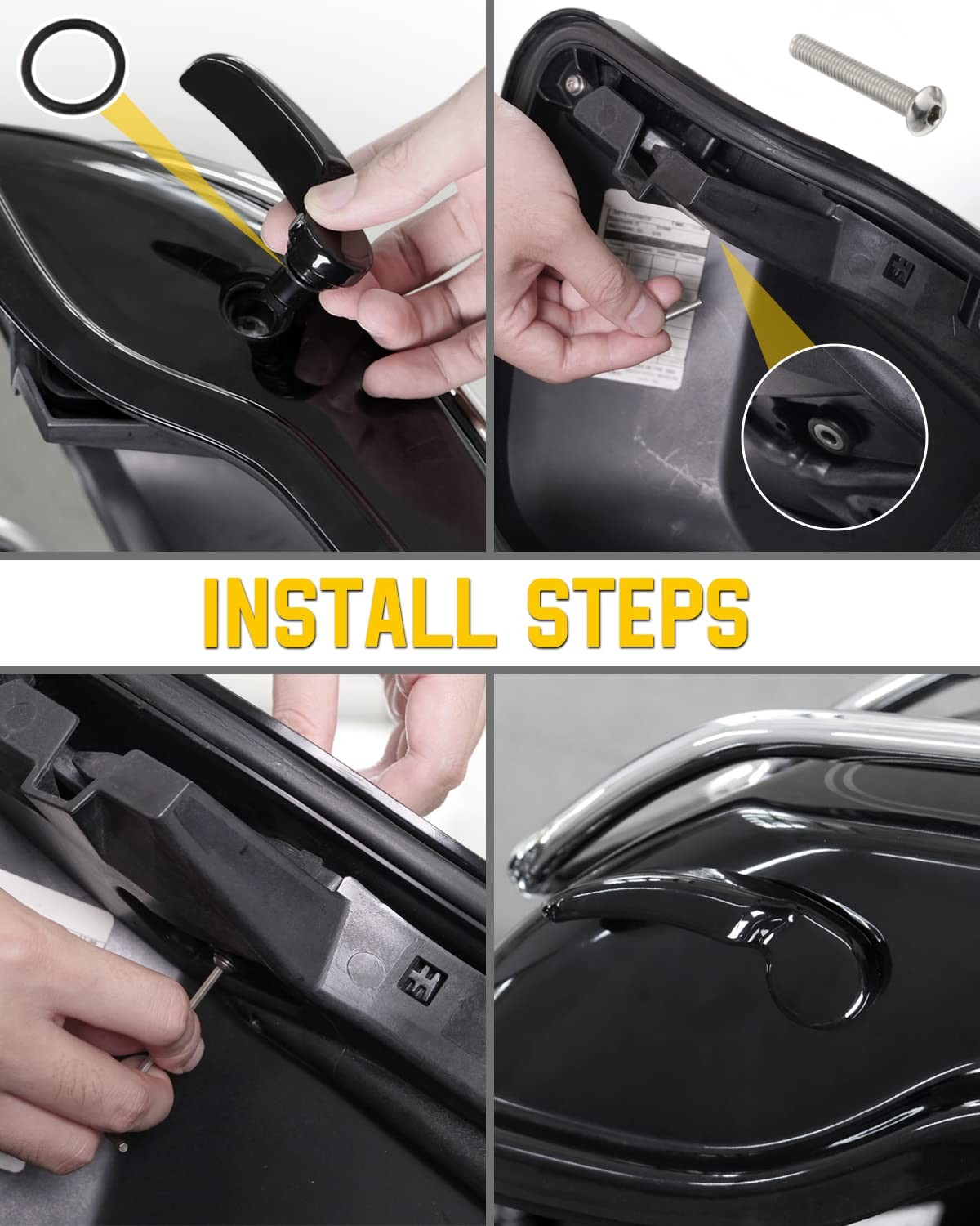 Saddlebag Latches Kit, Saddlebag Lifters for Harley Touring 2014-2024 Street …