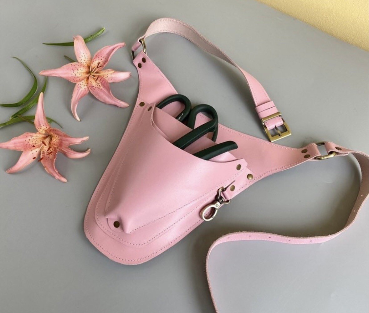 Leather Tool Belt for Florist/Gardener Tool Pouch, Tool Bag Leather Tool Pouch