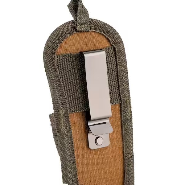 BUCKET BOSS 3.75in 1-Pocket Single Barrel Holder Tool Belt Sheath Holster, Brown