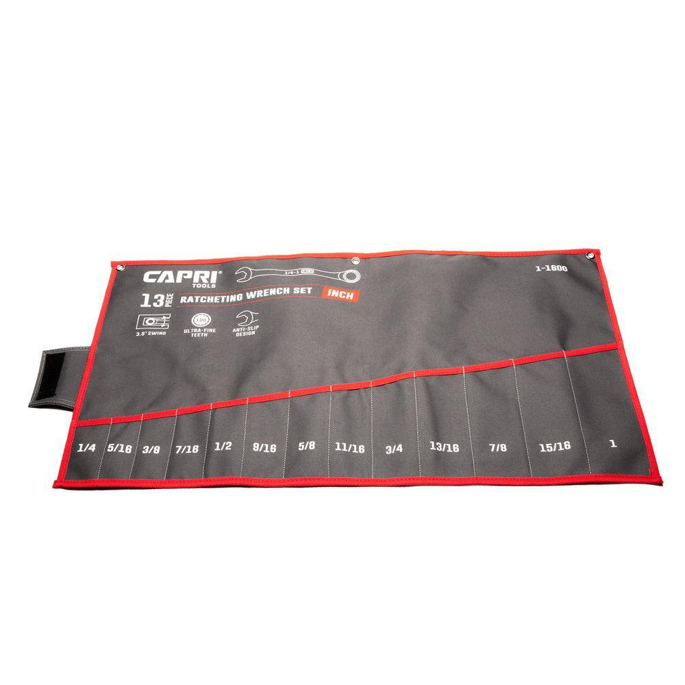 Capri Tools Wrench Roll Up Pouch Standard (13 Pocket)