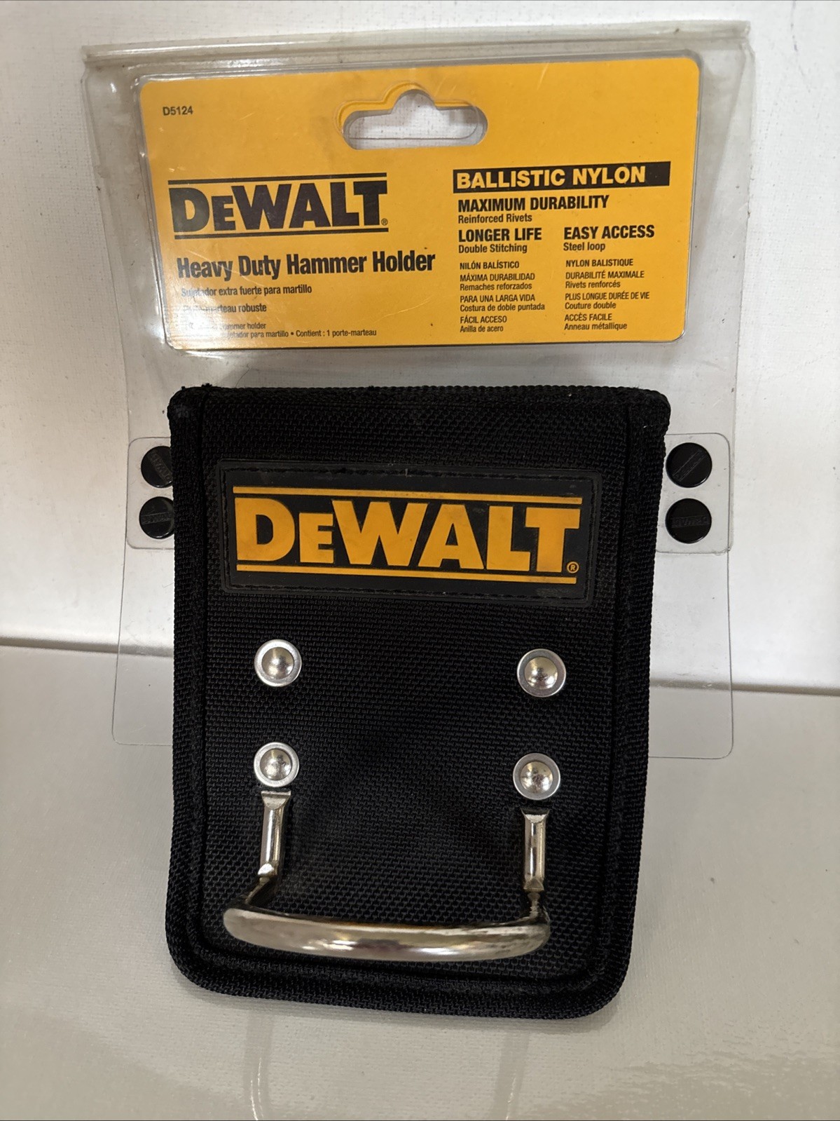 DeWALT D5124 Heavy Duty Hammer Holder BALLISTIC NYLON Brand New