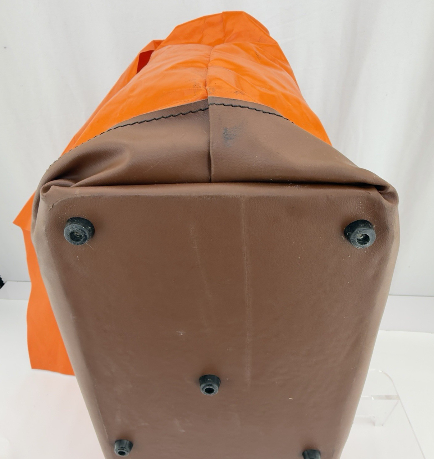 KlKlein 5180 Extra Large Orange Vinyl Equipment Tool Bag USA Made