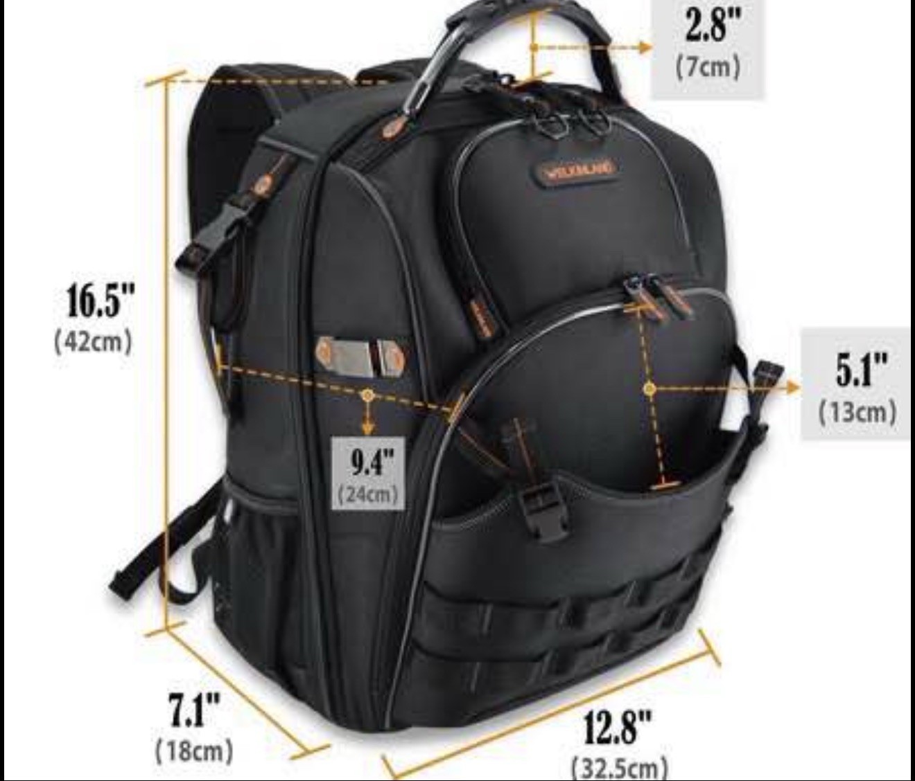 Tool Bag, Heavy-Duty Jobsite back pack for electricians Welkinland Ballistic