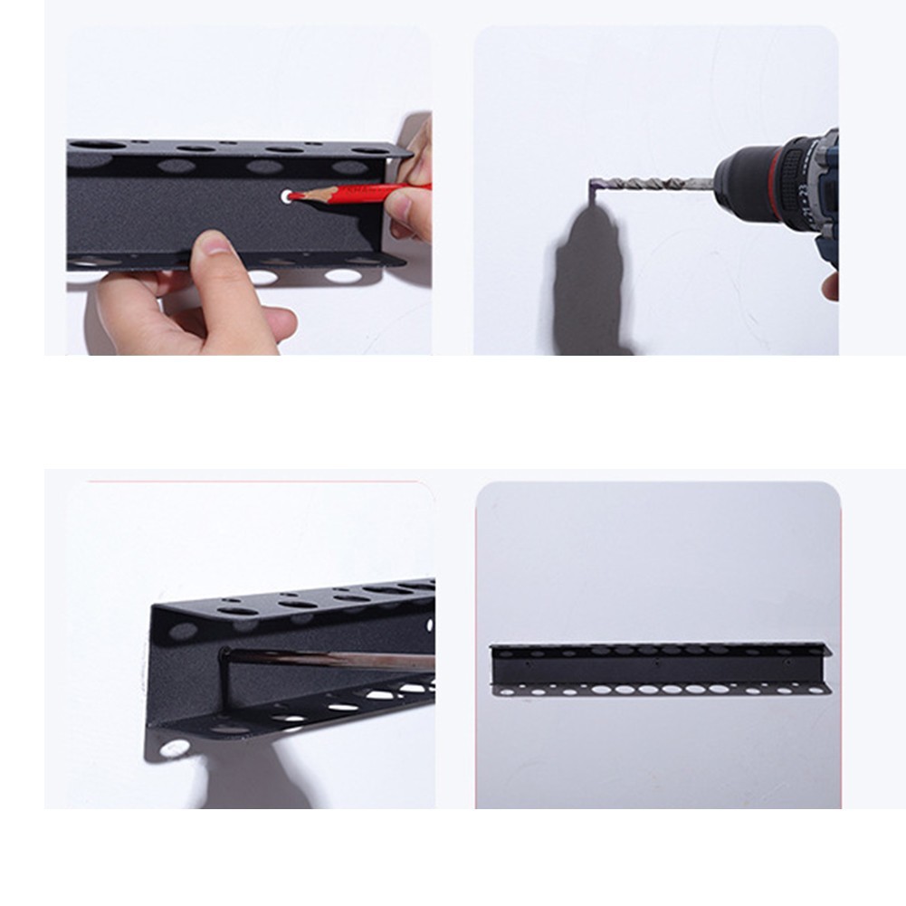 Screwdriver Organizer Rack Wall Mounted Tool Storage Solution for Garage