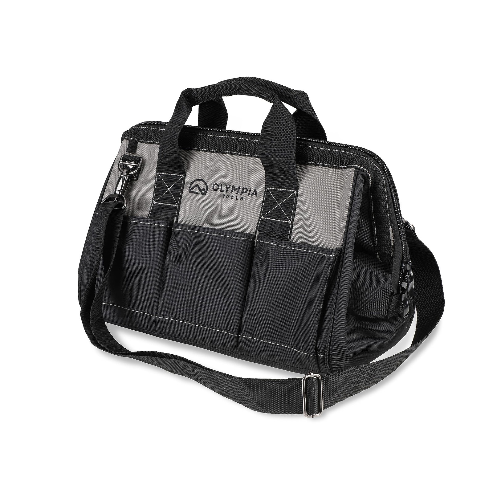 Bag 15 Inch Heavy Duty Tools Bag With 8 Pockets Adjustable Shouder Straps And 60