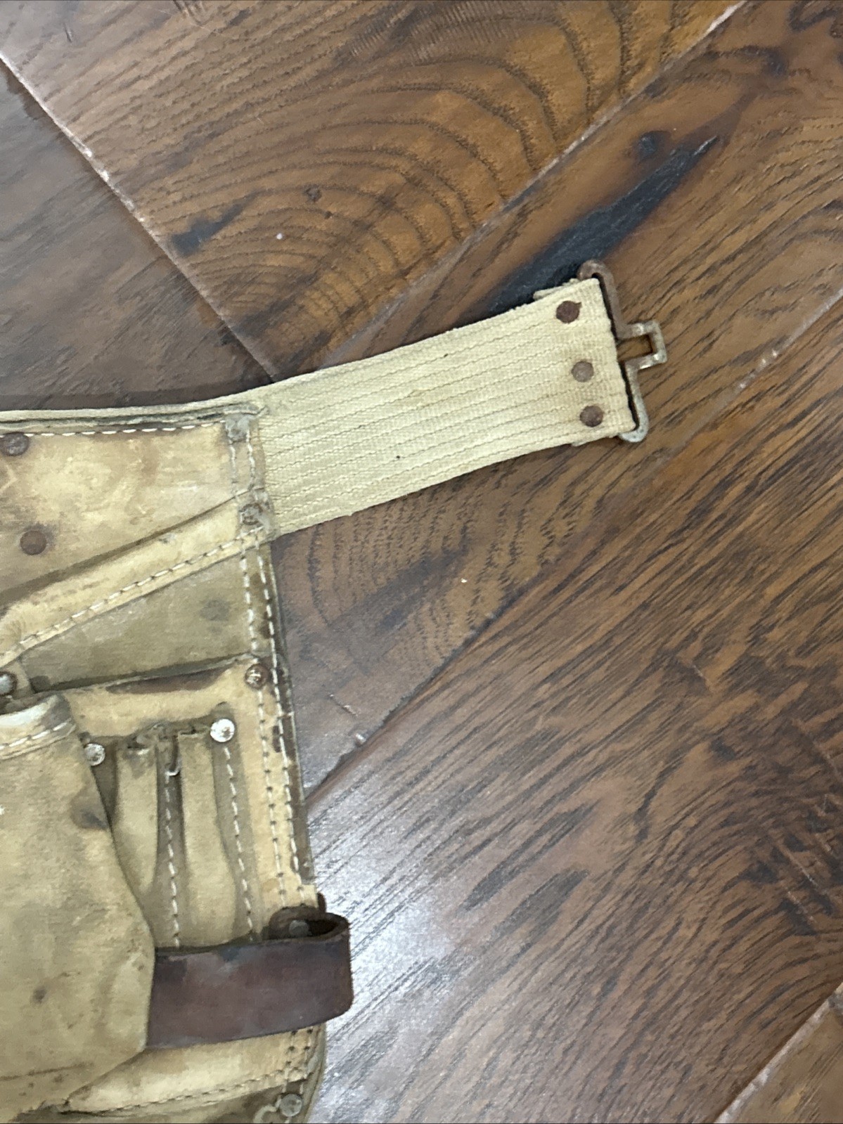 Vintage Sears Craftsman Carpenter Tool Belt Apron 45147 Heavy Top Grain Cowhide