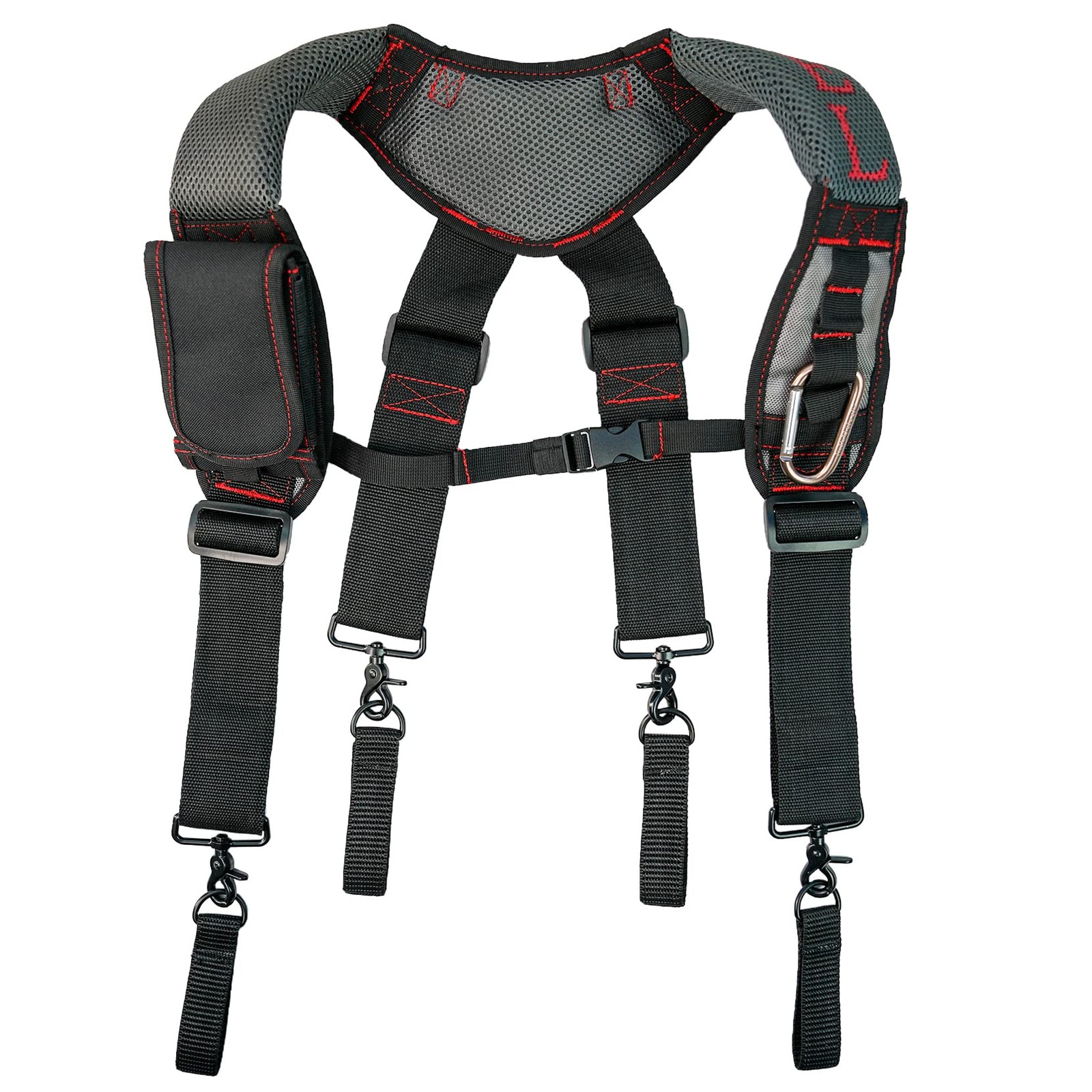 MELOTOUGH Gel Padded Tool Belt Suspenders Work Belt Suspender Tool Belt Suspende