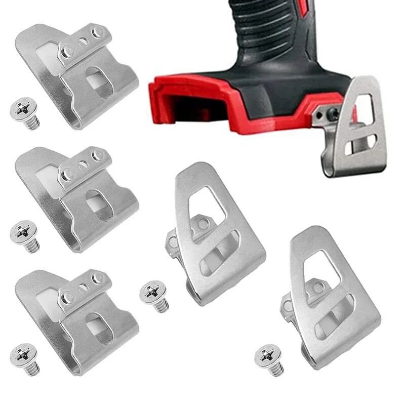 5PK Power Tool Belt Clip Hook Cordless Drill Holder with Screw for Milwaukee