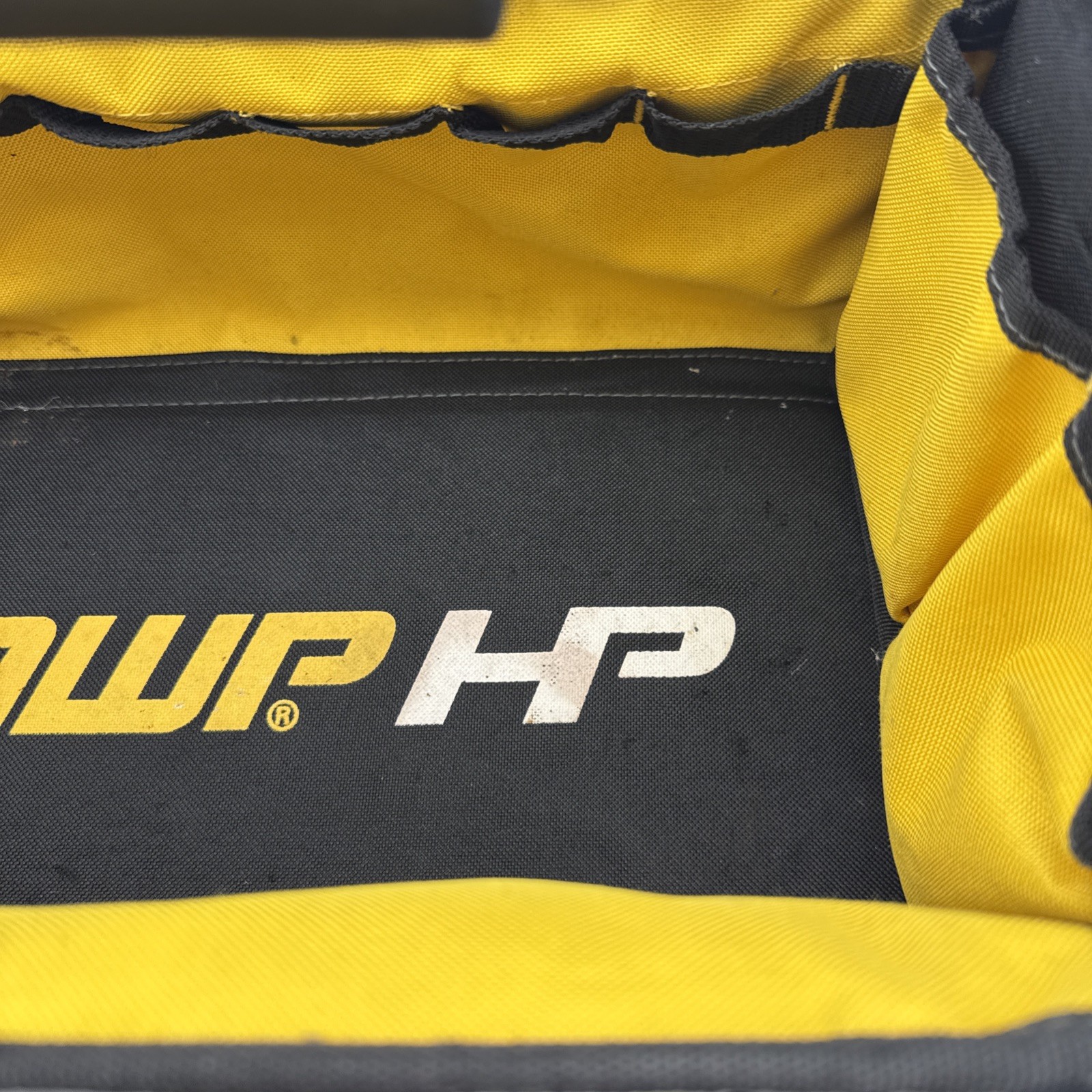 AWP HP Black Electrician Carpenter Work Tool Bag Cushioned Handle Wide Strap