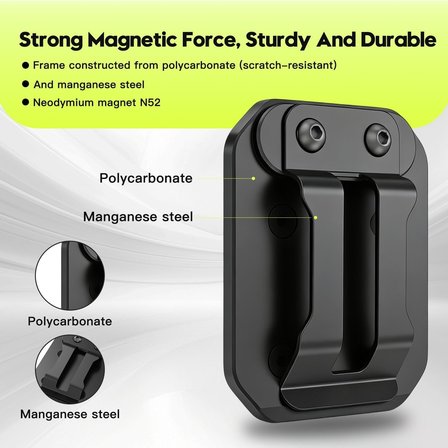 SEESE Magnetic Tool Holder Belt Clip, Power and Hand Tools Secure Grip