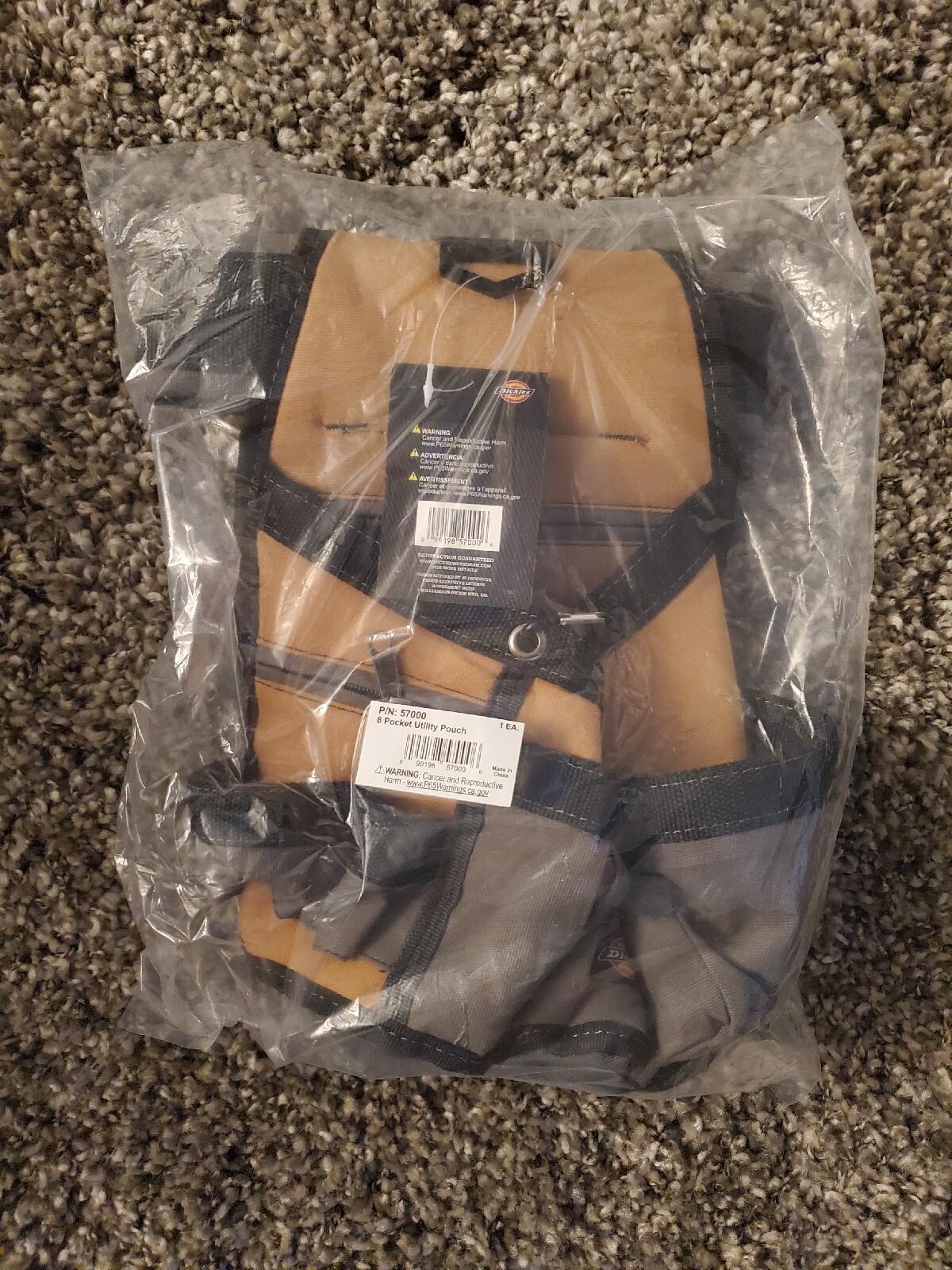Dickies 8-Pocket Utility Pouch & Padded Belt Set – Brown Duck