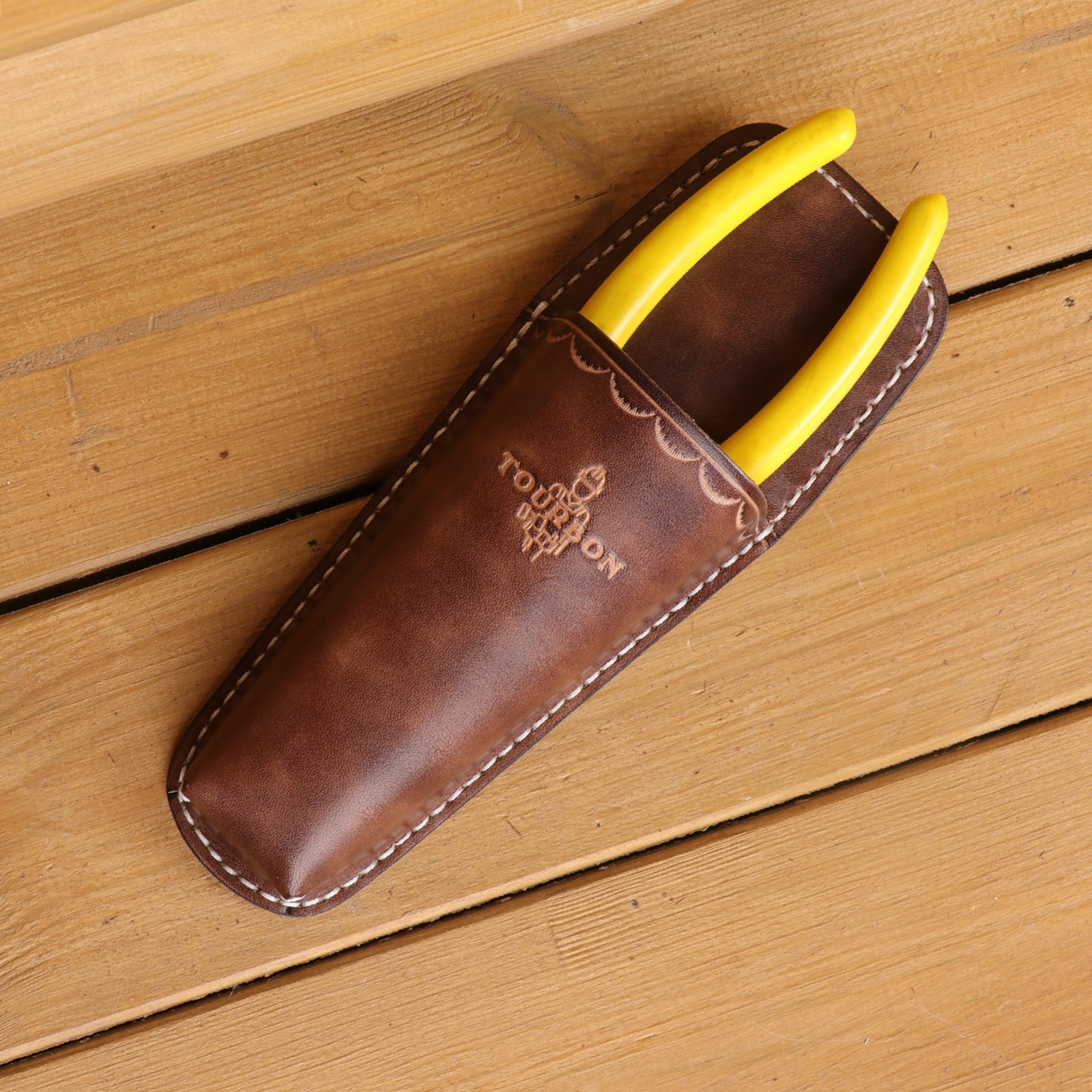 Tourbon Leather Plier Sheath Garden Tool Holder Shears Pruning Pouch Belt Clip