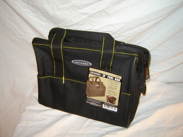 Voyager 12″ Portable Tool Bag with 21 Pockets and 24 lb capacity