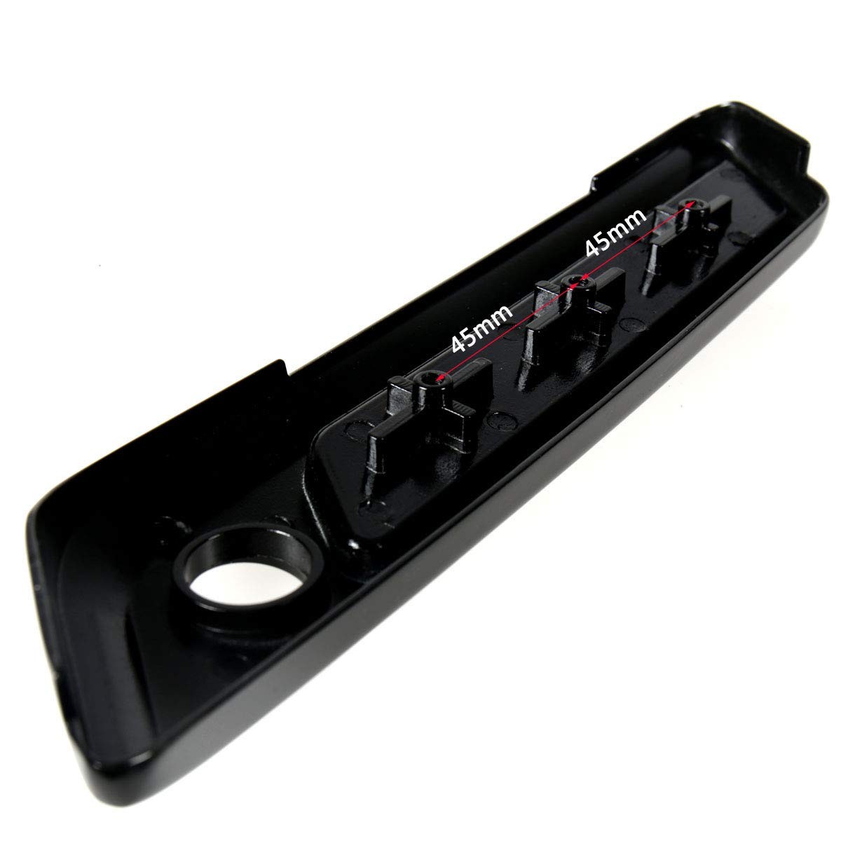 Black Saddlebag Outer Lid Hinge Latch Covers For Harley Touring Electra Road Str