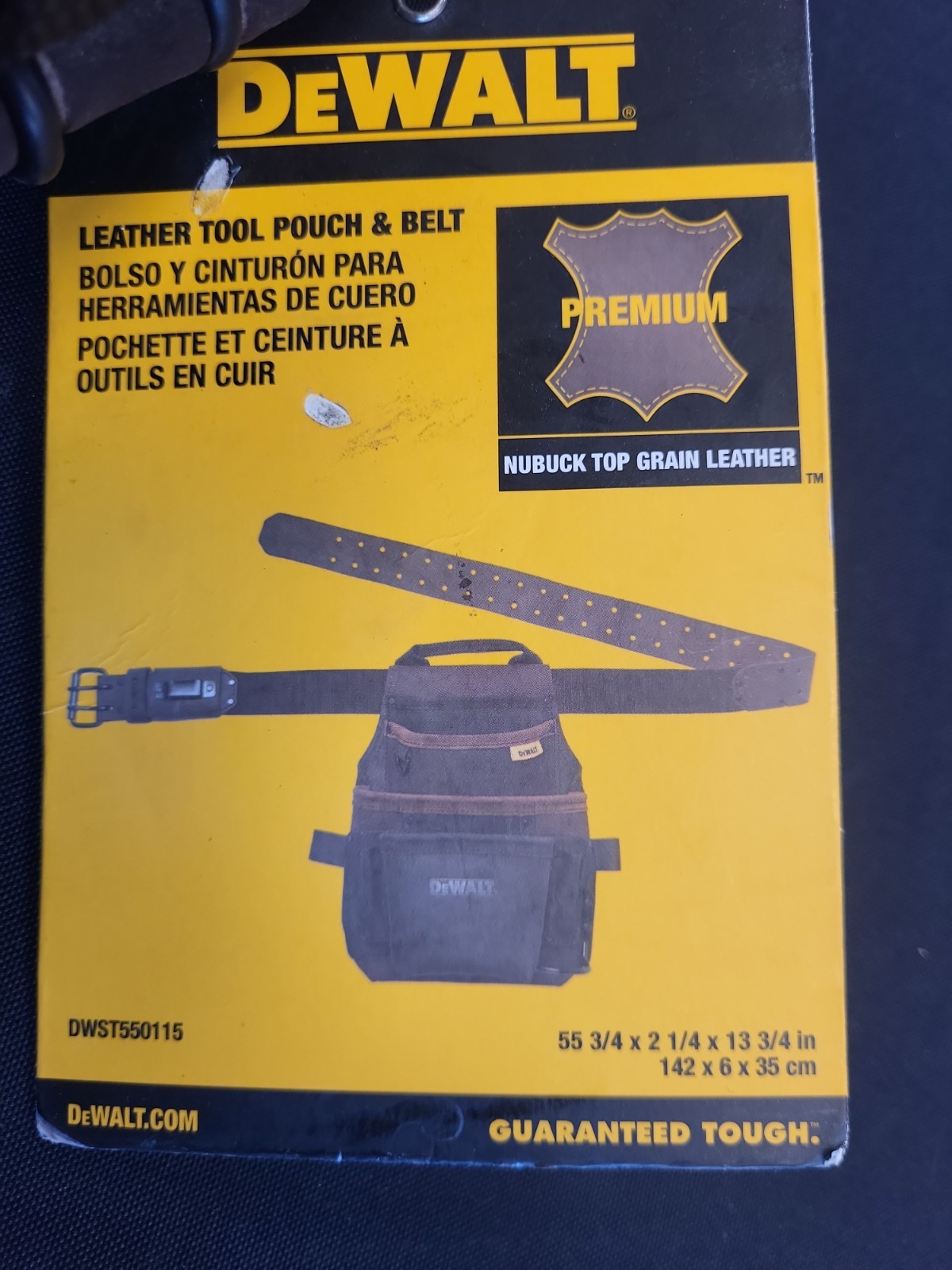 DEWALT Tool Pouch W/Belt Leather DWST550115