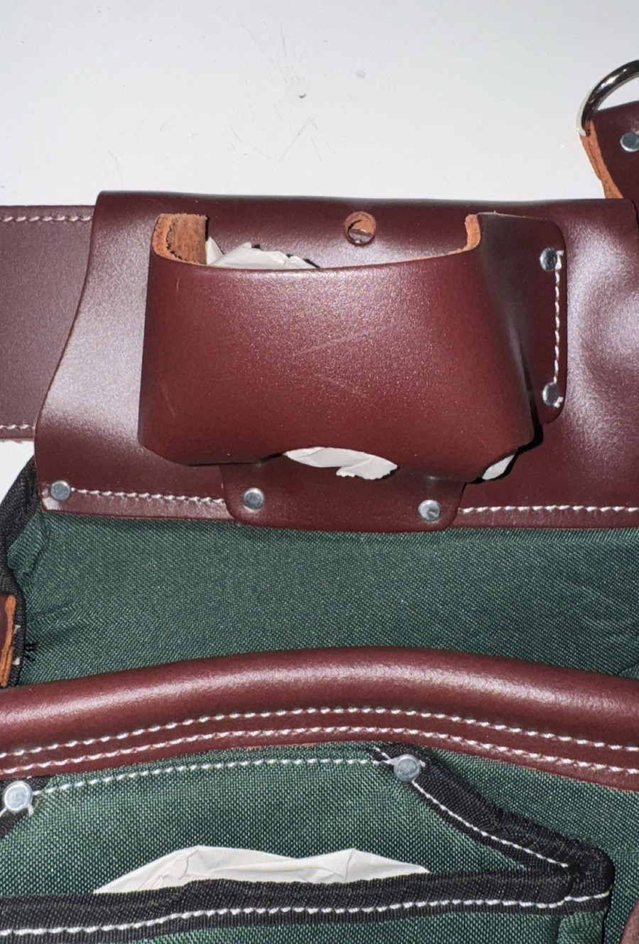 Top Grain Leather and Ballistic Combo(Green and Cherry)