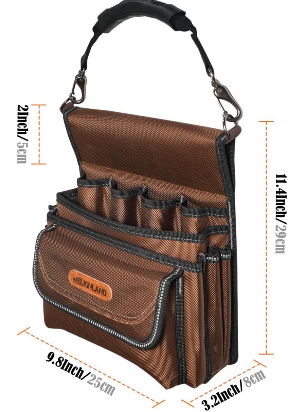WELKINLAND 10-Pockets Electrician Pouch, Electrical Tool Belts, Heavy Duty – New