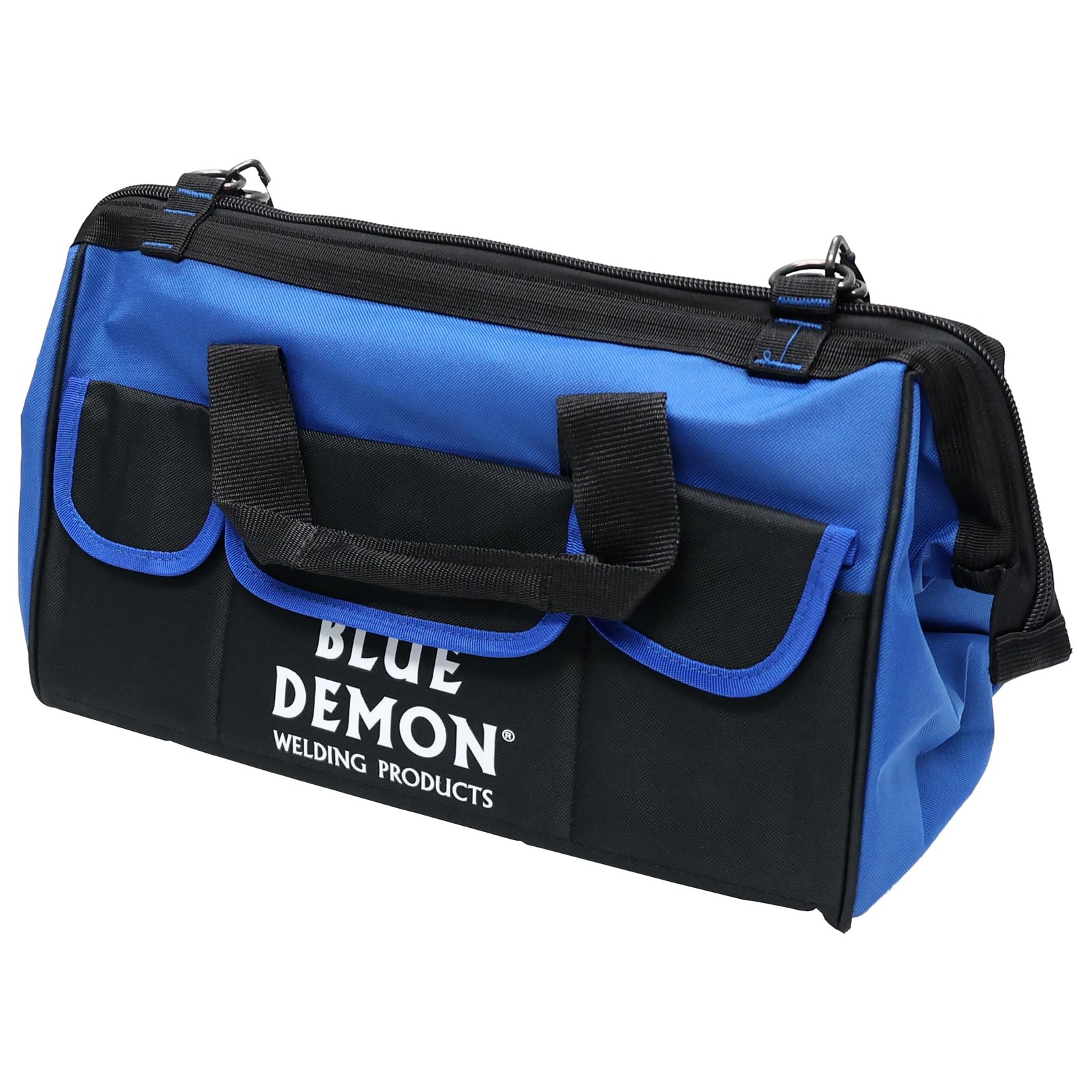 Welding Tool Bag, Wide mouth, Exterior and interior pockets, 6 exterior pocke…