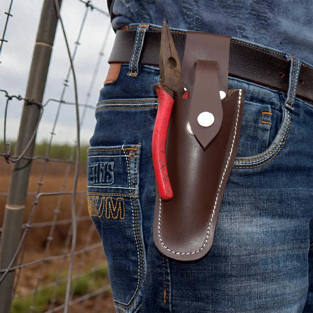 Plier Holder for Belt, Durable Leather Sheath Pouch Holder Gardening Tools Ho…