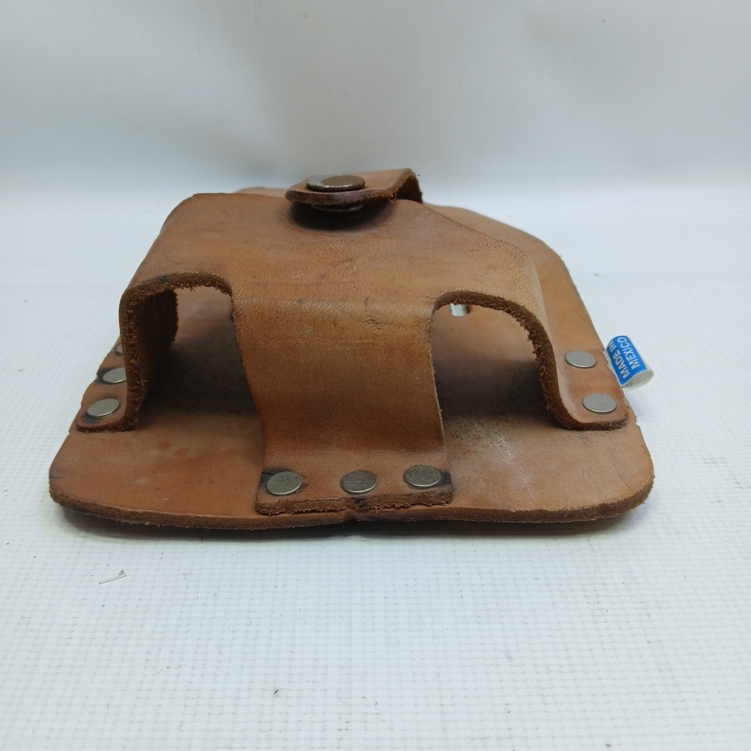 Vtg Craftsman Top Grain Leather Tape Measure Holder Tool Belt 940469