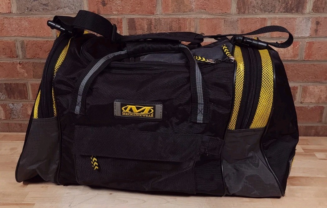 Mechanix Wear Black Duffle Bag Large Travel Gear 26 X 12 Inch