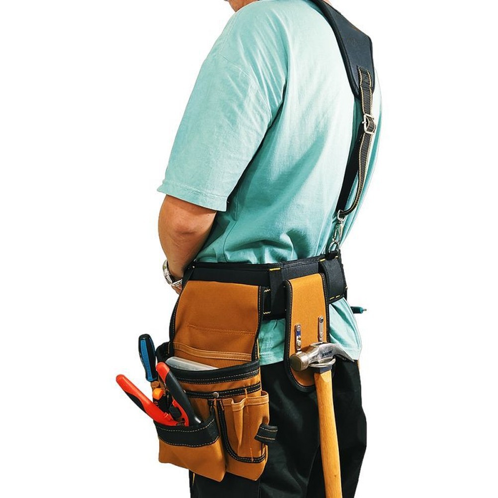 Oxford Tool Belt Carpenter Pouch Set Reinforced Stitching Extra-wide Belt Design