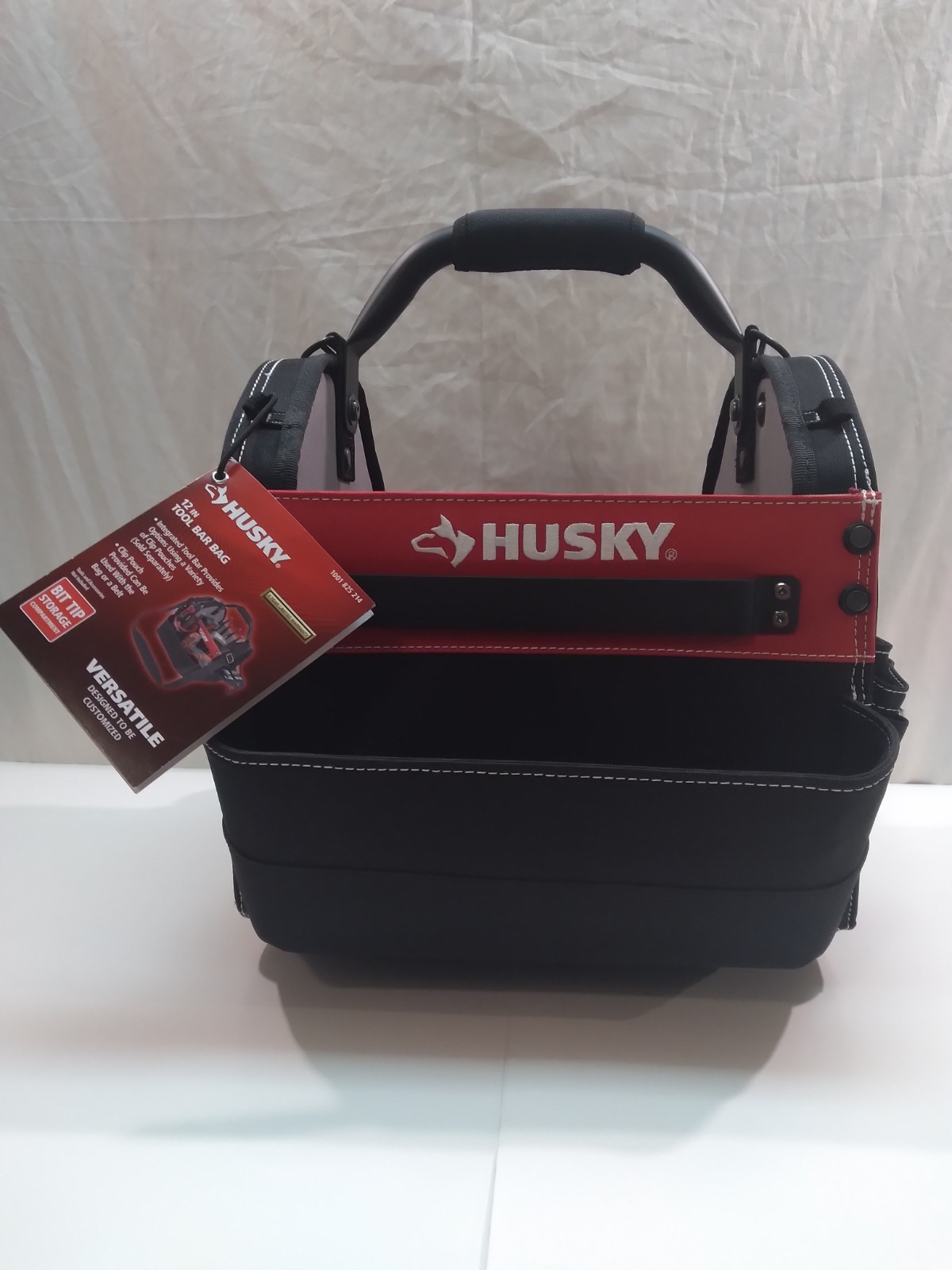 New Husky 12″ Tool Bag Electrician TOTE All Purpose Tote Cleaning Supply Holder