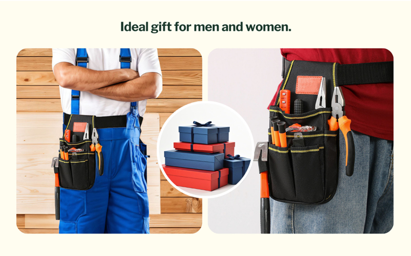 Tool Belt, Small Tool Pouch with Belt Clip, Electrician Tool Pouch, 7 Pocket …