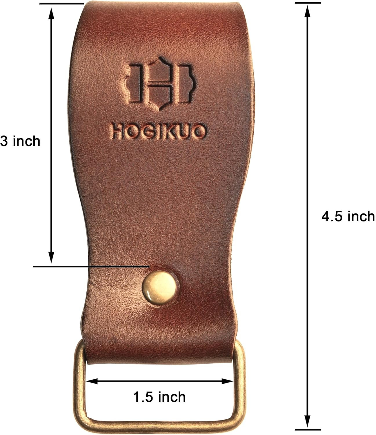 Leather Tape Measure Holder for Belt Heavy Duty Tool Holder with Metal Clip