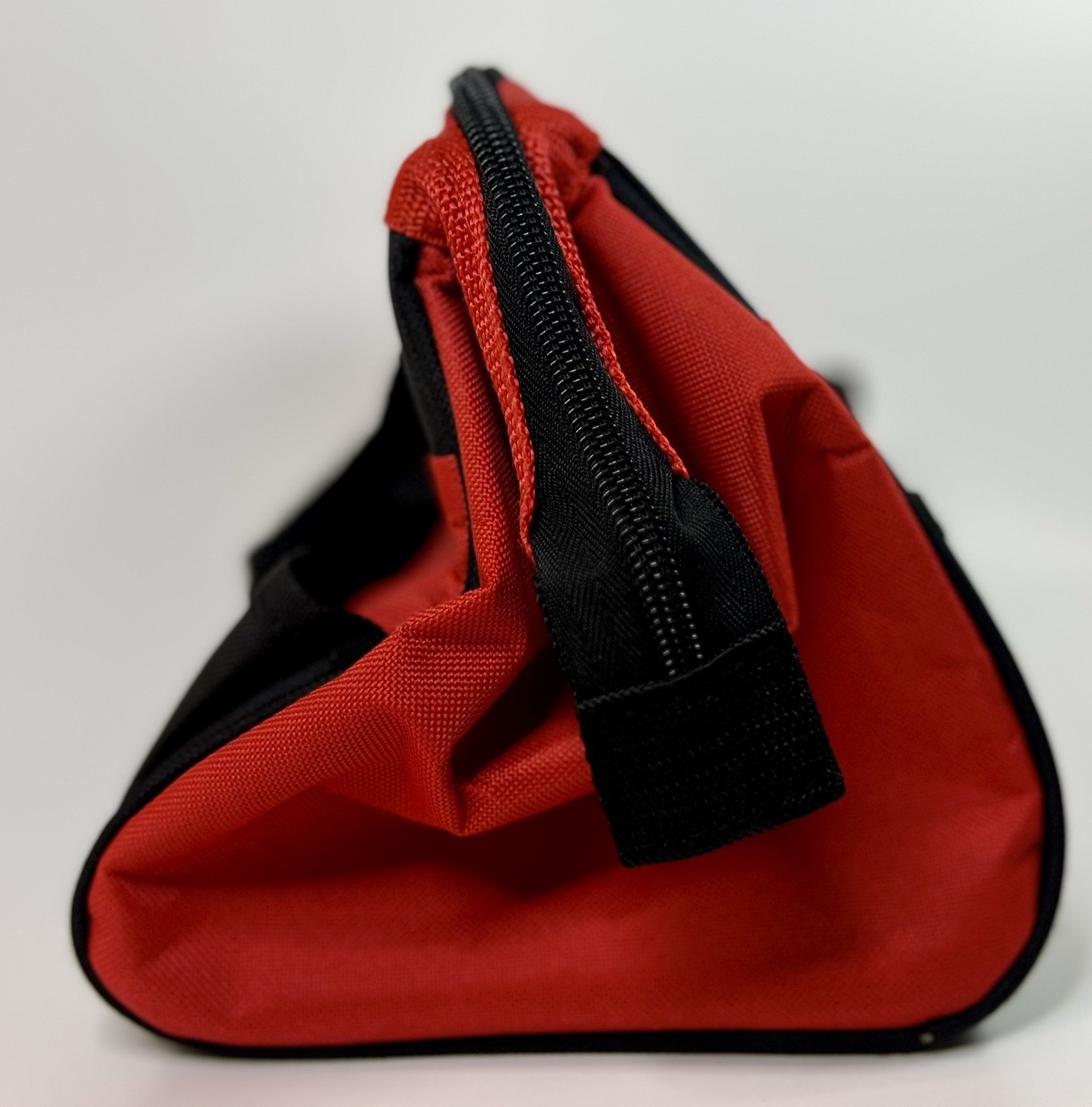 Craftsman Multi Pocket Tool Bag Soft Sided Zipper Tool Tote Red Black