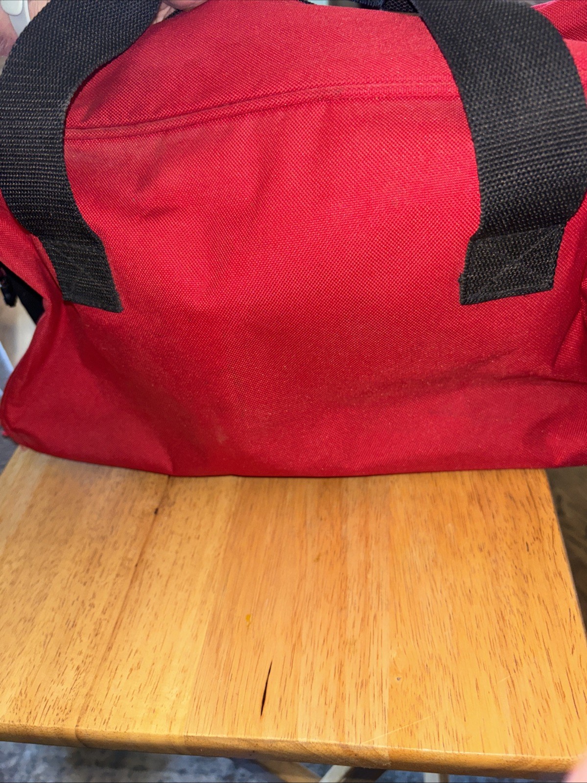 Kim Ray Tool Bag, Black And Red 17 X 8 ￼￼