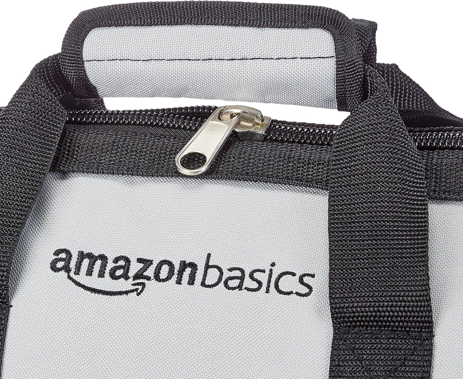 Durable 16-Inch Tool Bag with 26 Compartments & Adjustable Strap in Black/Grey