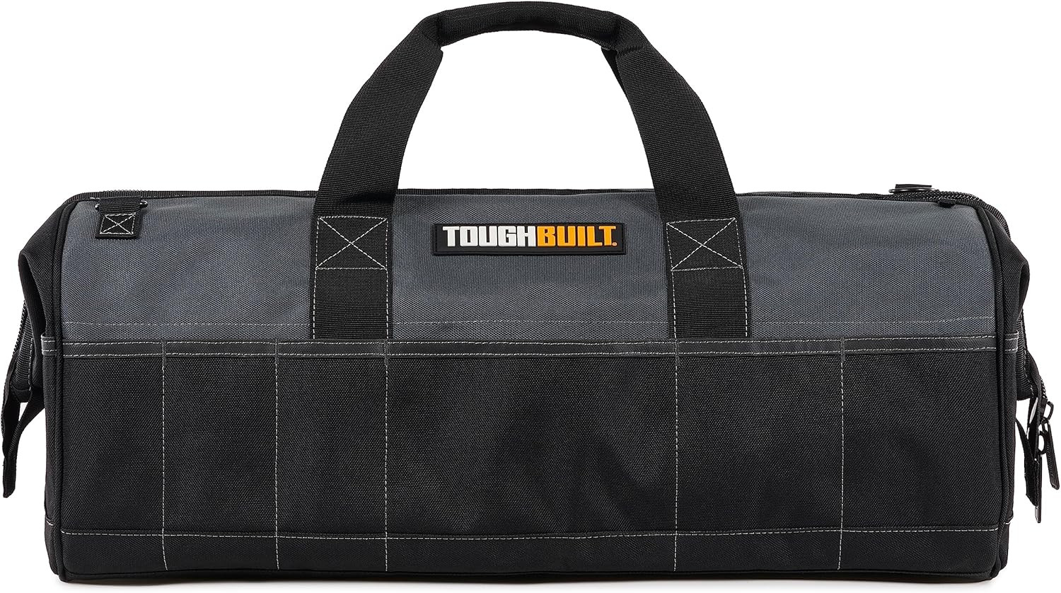 – 24″ Builder Tool Bag, Heavy-Duty 1680D Ballistic Fabric Wide-Opening Bag with