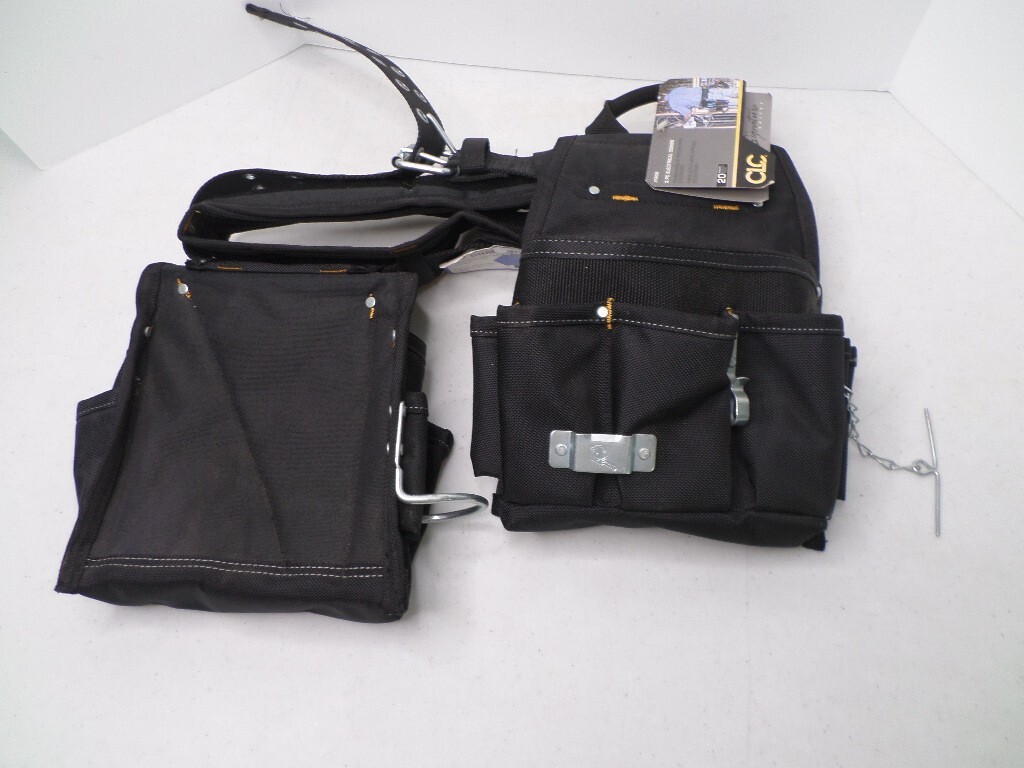 CLC Custom Leathercraft 5609 3 Piece Electrical Combo Tool Belt, 20 Pocket