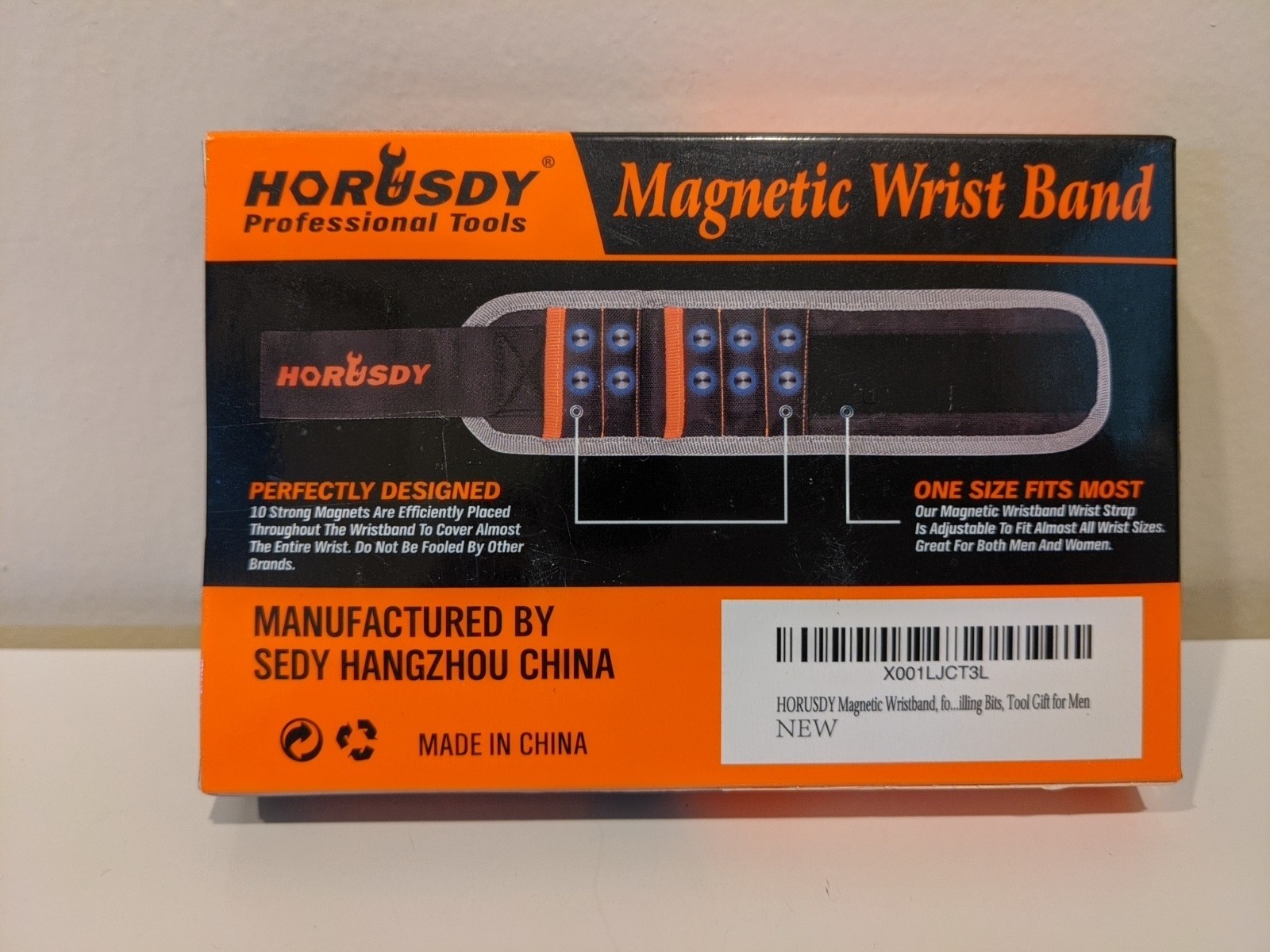 Horusdy Professional Tools Magnetic Wristband Up To 1.5 Lbs