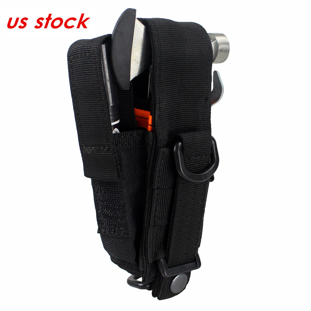 Tactical Tool Molle Pouch Organizer Multiple Plier Pencil Knife Pocket Holder